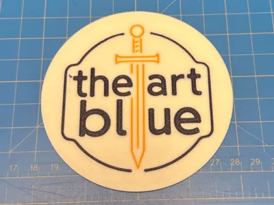 Logo - theartblue coaster