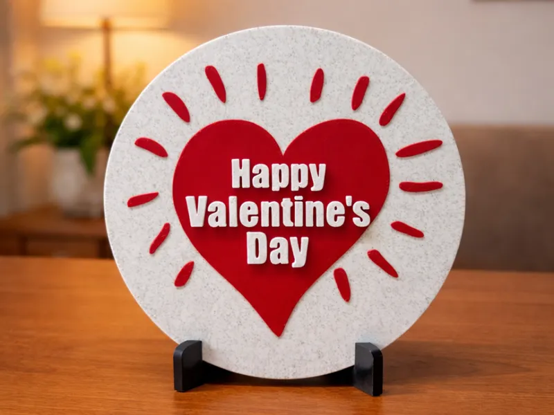 Happy Valentine's Day - Schriftzug / Dekoration