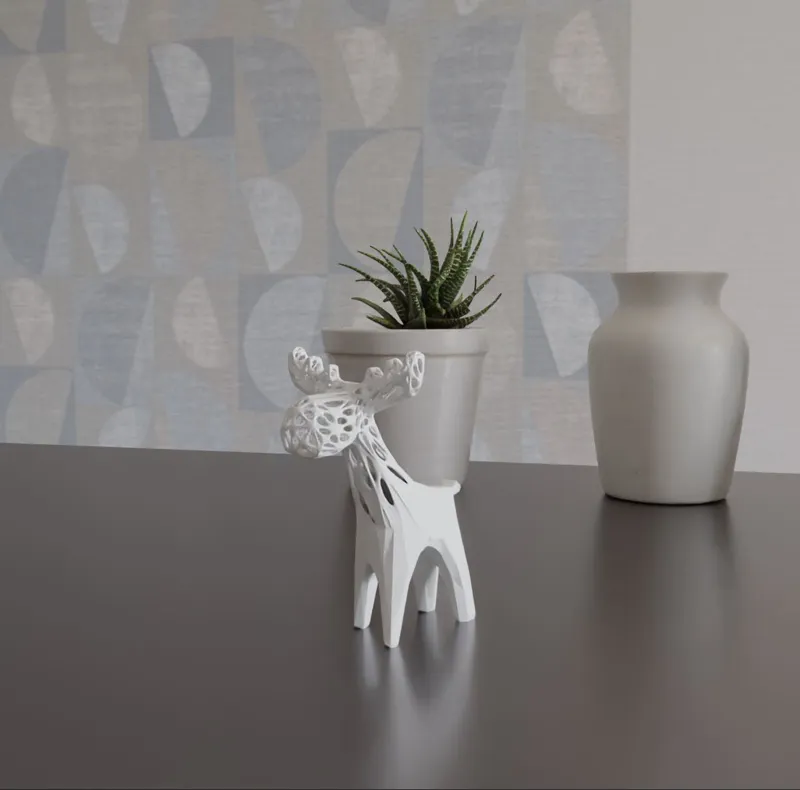 dear decorative statue