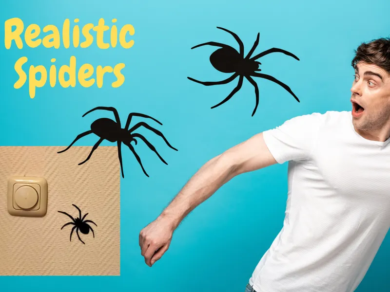 Realistic Spiders – Perfect Prank Wall Decals!