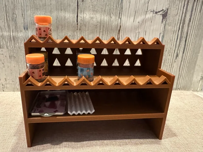 Spice Shelf for Miniature Kitchen Displays