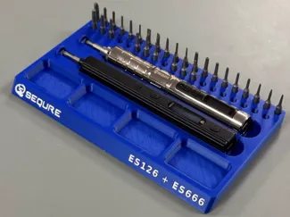 Sequre ES126 & ES666 Screwdriver + Bits Trays