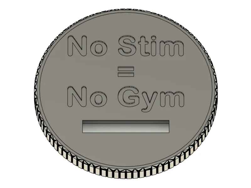 Monster Can Piggy Bank Lid - no stim no gym