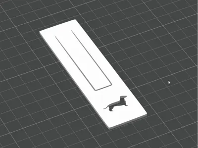Dachshund bookmark