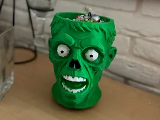 Halloween Candy Bowl Zombie head