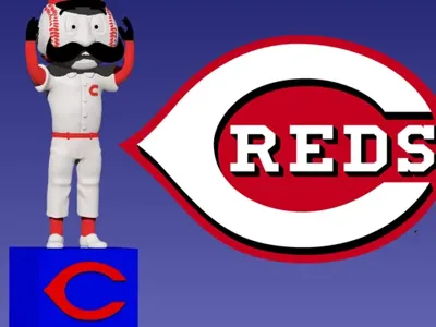 Mr Red Legs statue