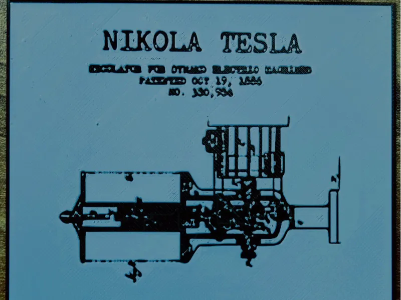 Nikola Tesla Dynamo Patent Hueforge