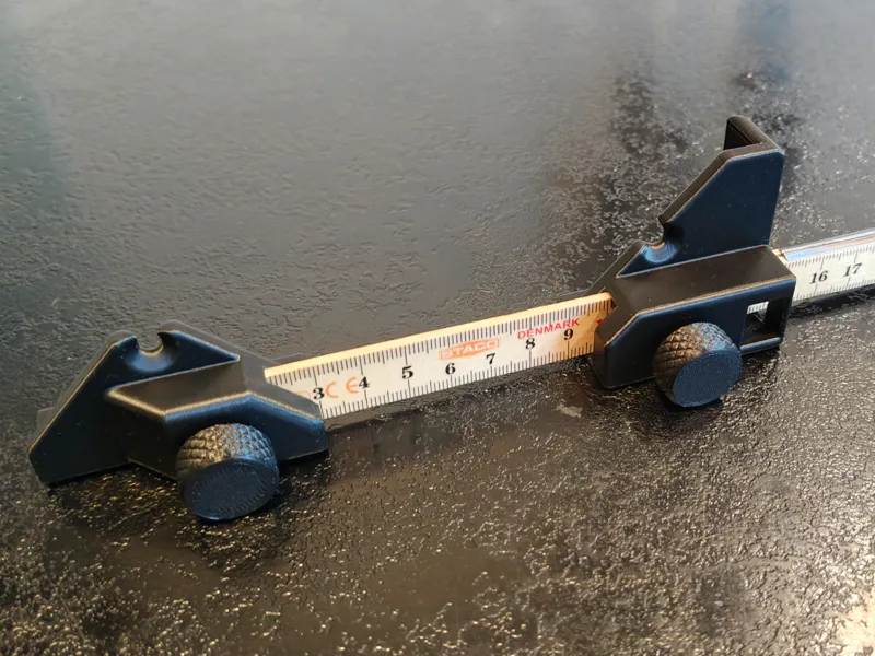 Troldtekt marking for foldable ruler