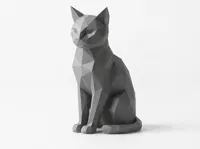 Chat low poly — photo 2
