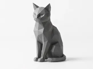 Low Poly Katze