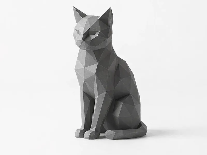 Low Poly Katze