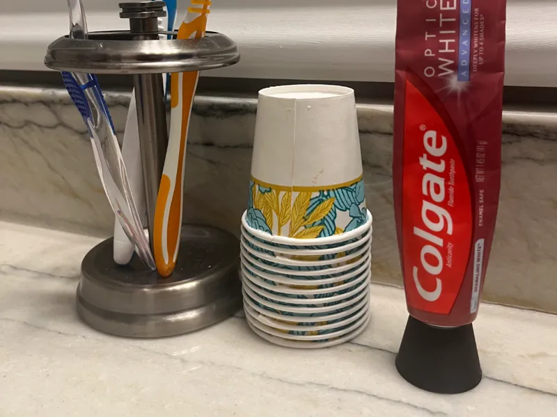 Toothpaste stand