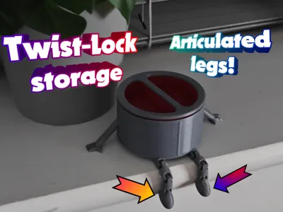 Storage Container with Legs