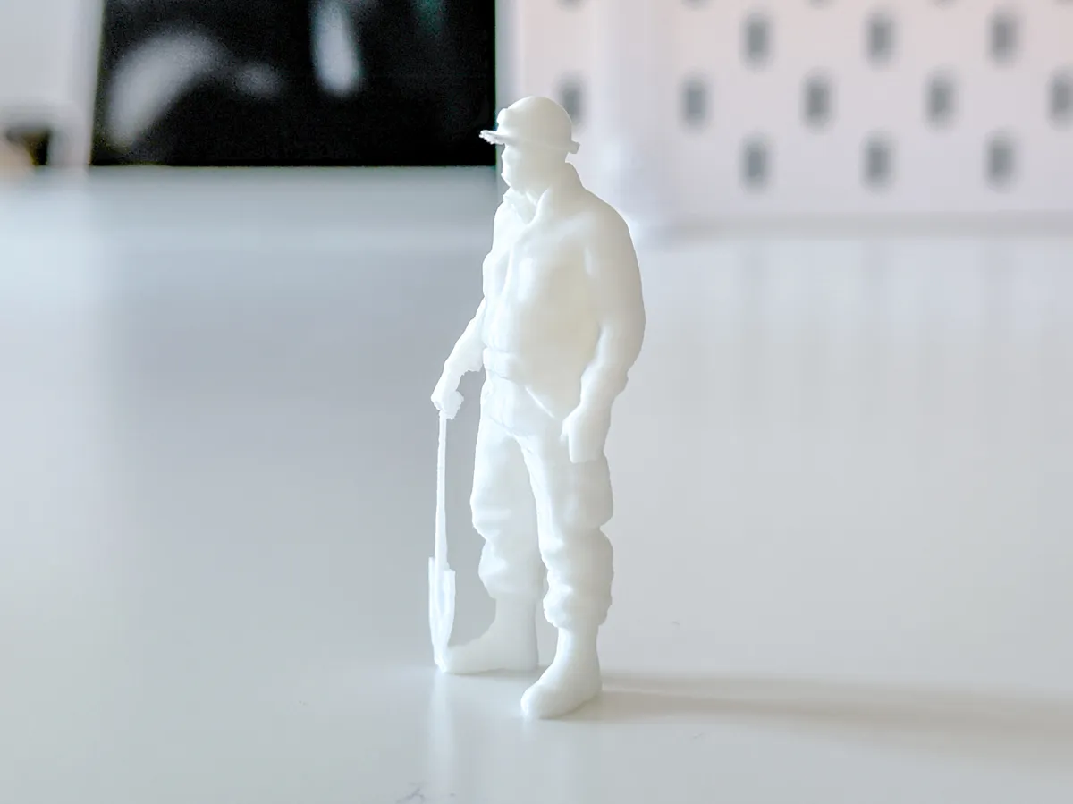 Ouvrier miniature pour diorama