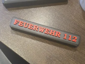 Simson S51 – Gepäckträgerstange „Feuerwehr 112“
