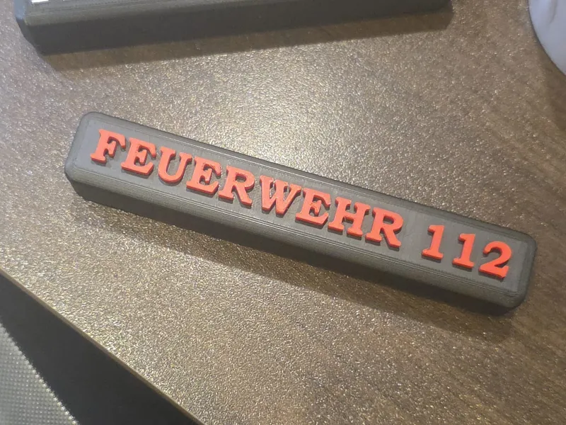 Simson S51 – Gepäckträgerstange „Feuerwehr 112“