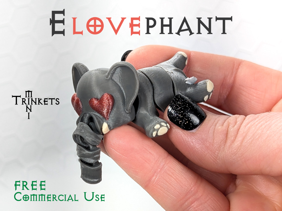 The Elovephant (Free to Sell + Keychain Option)