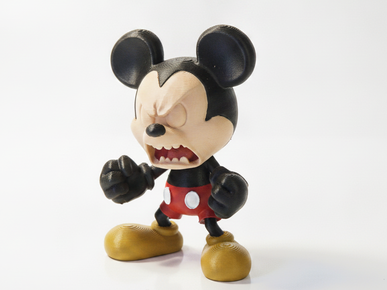 Angry Mickey Figurine Cartoon Character