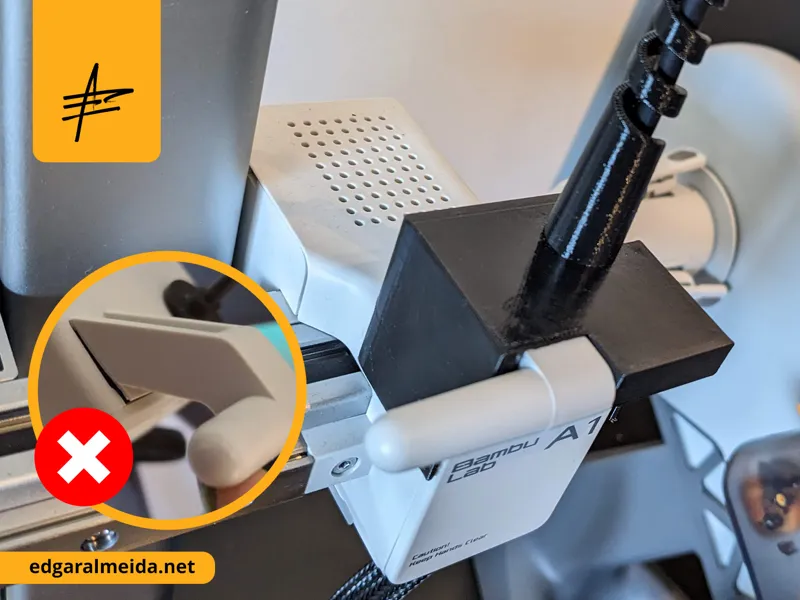 Cutter Stiffener and Cable Saver for Bambulab A1