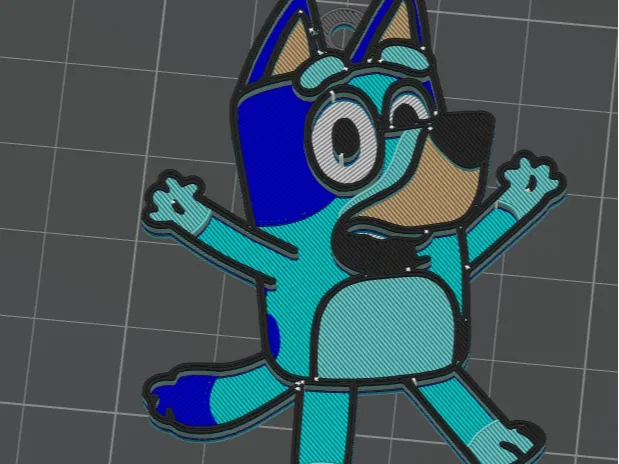 Bluey keychan
