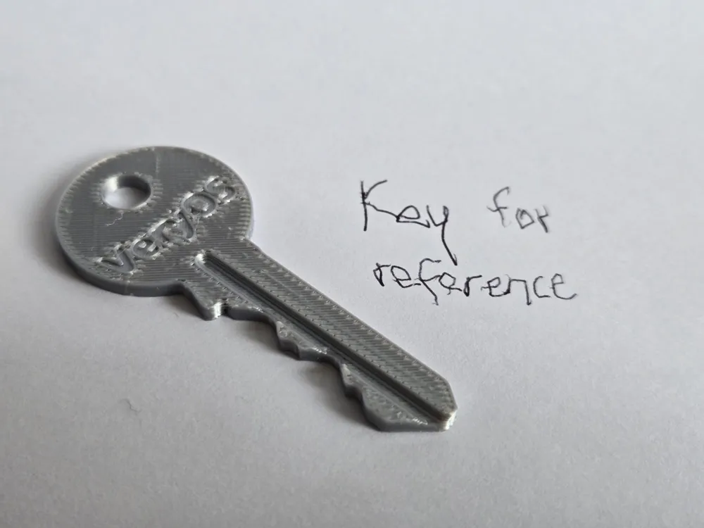 Key Reference Simple Key - Yale Style - for reference - Free 3D Print Model - MakerWorld