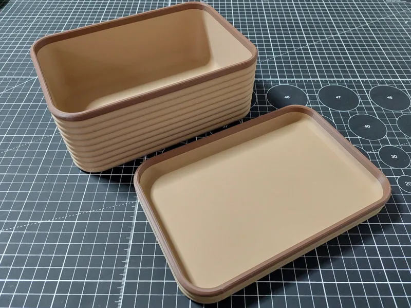 Simple textured bin/tray