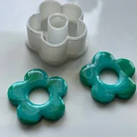 Set d'emporte-pièces marguerite pour pâte polymère — photo 2