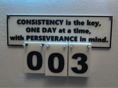 Motivational counter (keep at it)