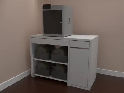 IKEA MICKE to hold 4 AMS and X1/P1 printer