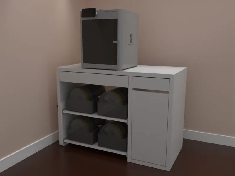 IKEA MICKE to hold 4 AMS and X1/P1 printer