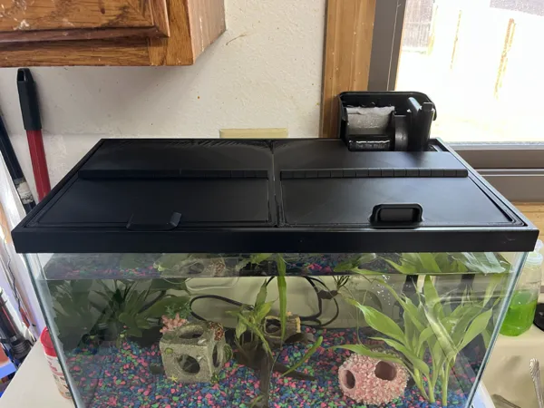 Couvercle à charnière pour aquarium 10 gallons