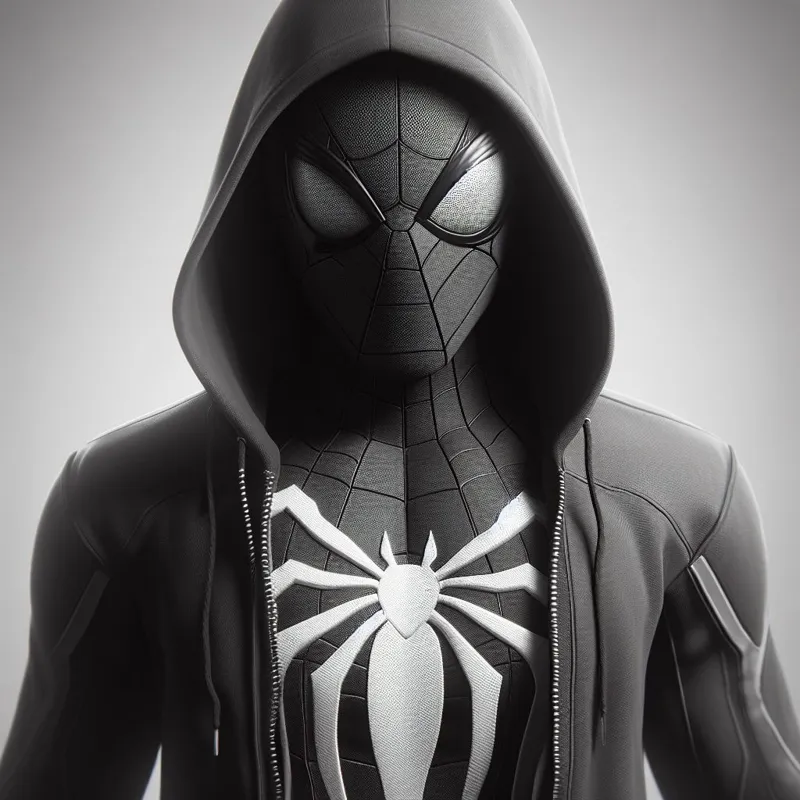 Spiderman in hoodie Hueforge