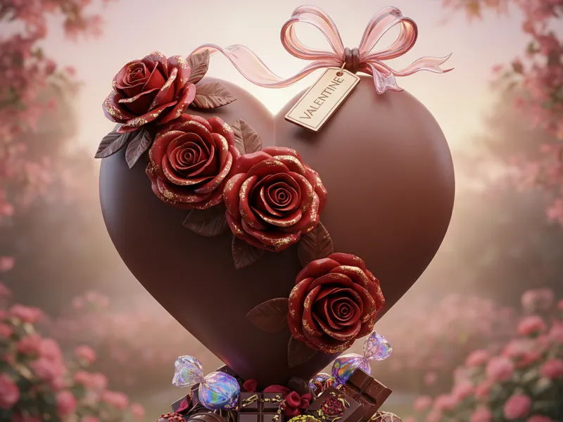 Valentine’s Heart Chocolate Gift