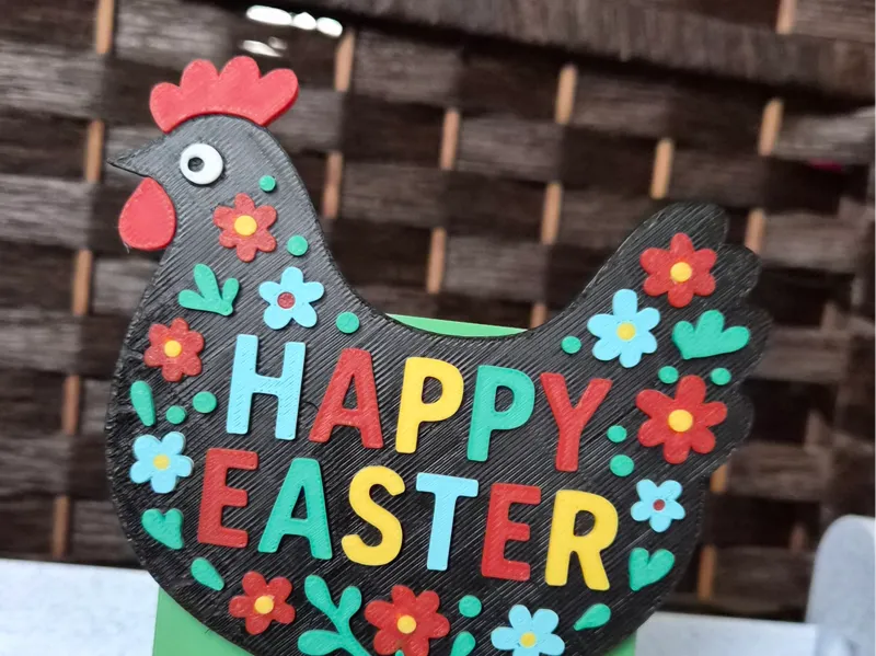 Happy Easter Chicken Soap Holder
