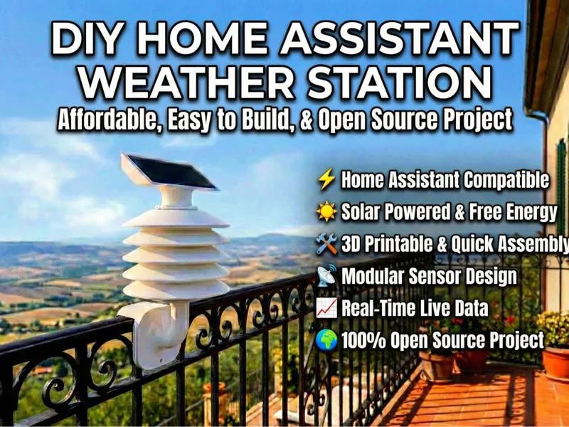 Solar IoT Weather Station - ESP32 & Home Assistant