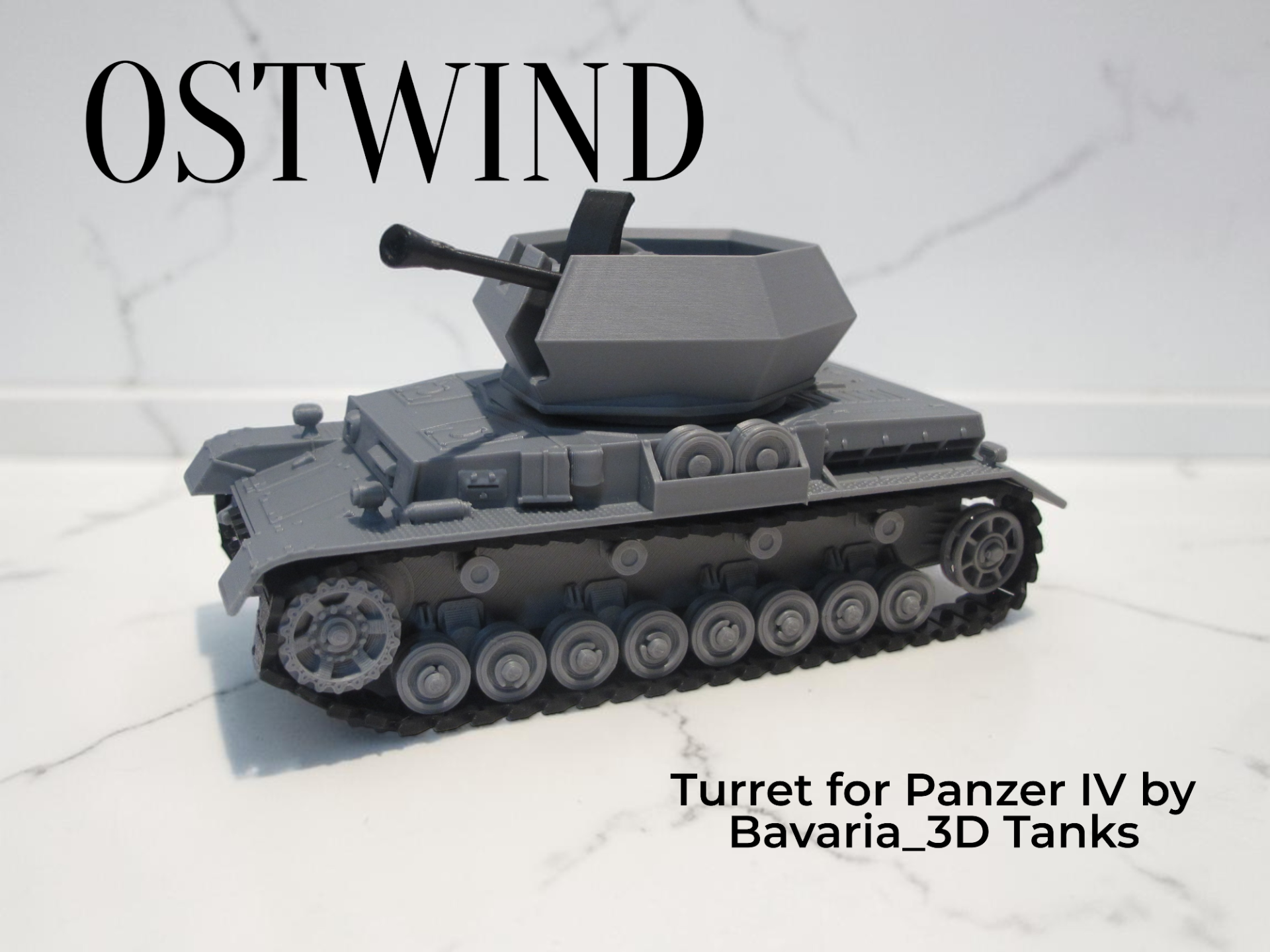 Ostwind Turret for Panzer IV by Bavaria_3D Tanks.