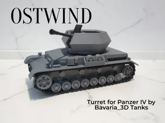 Ostwind Turret for Panzer IV by Bavaria_3D Tanks.
