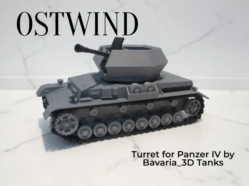 Ostwind Turret for Panzer IV by Bavaria_3D Tanks.
