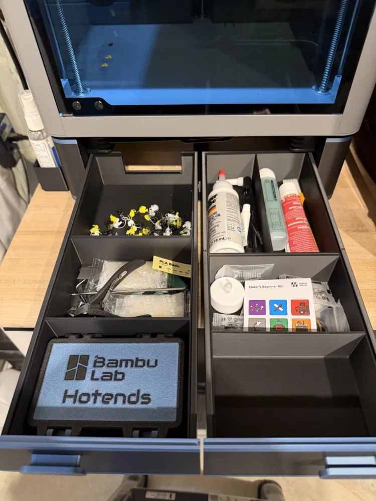 Simple Inserts / Dividers for AJ's Riser Drawers - Free 3D Print Model ...