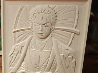 Roronoa Zoro en relief 3D - One Piece