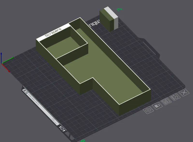 Scraper Holder. To fit in a 30 Babo draw