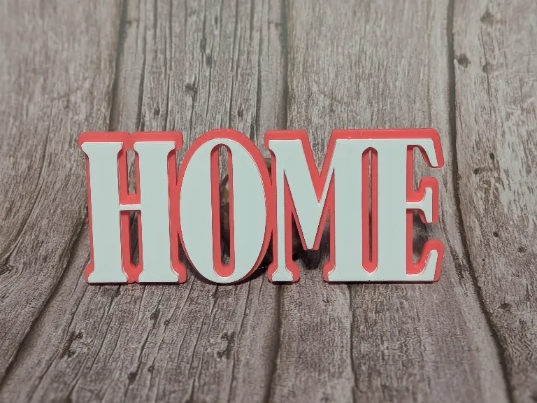 Home Schriftzug mit Outline