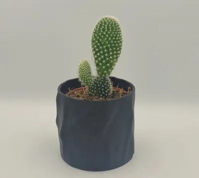 Textured minimalistic pot
