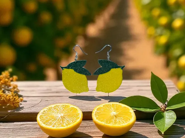 Lemon earrings