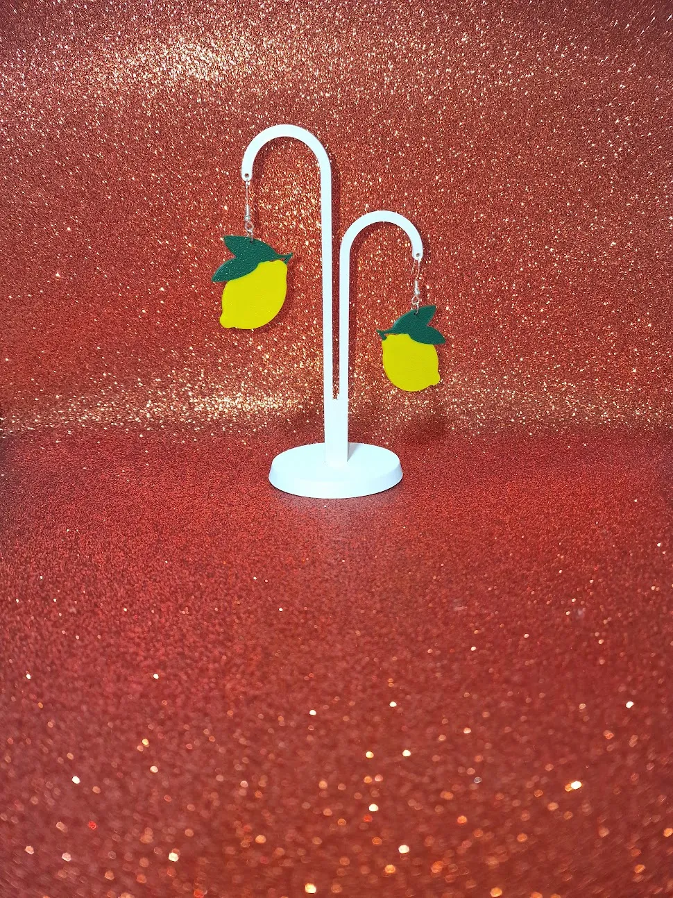 Lemon earrings view 3