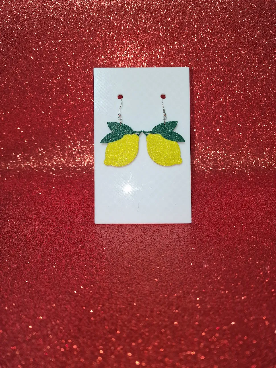Lemon earrings view 2