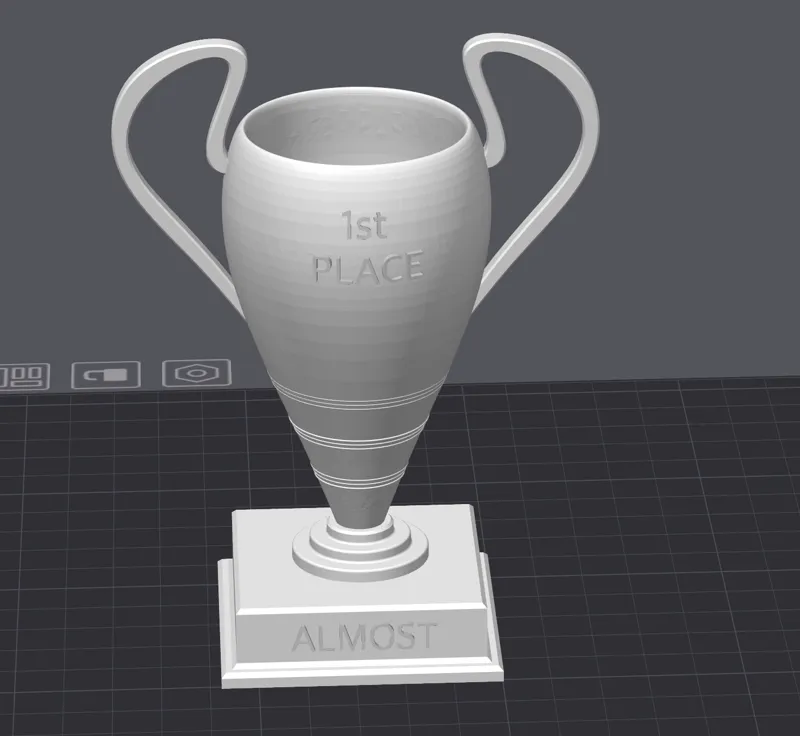 Almost 1st Place Trophy