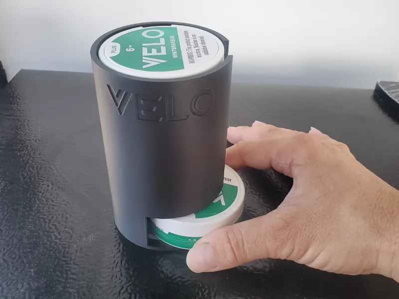 Velo/Zyn container dispenser