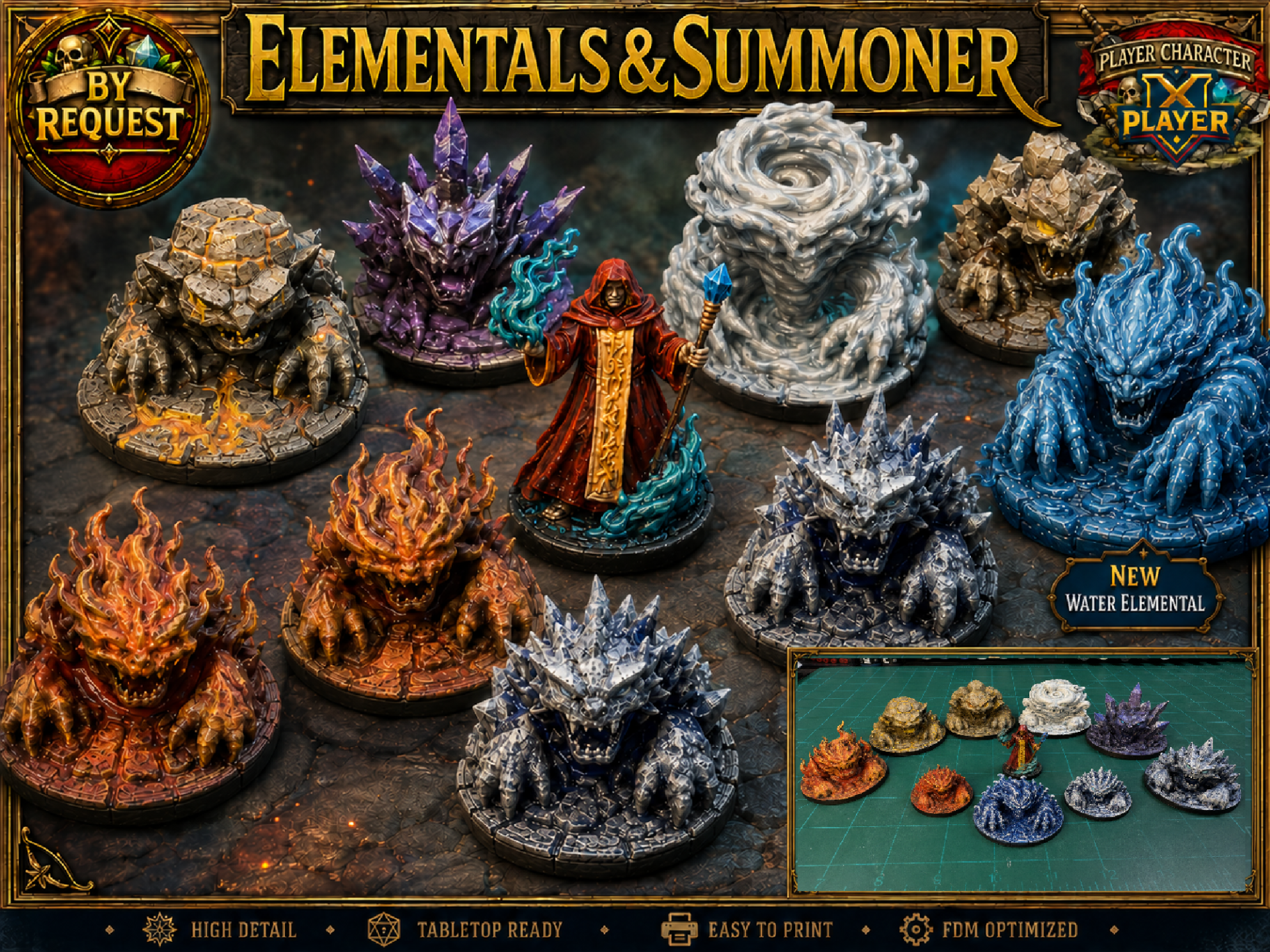 Elementals & Summoner: Fire, Ice, Earth, Air, &...