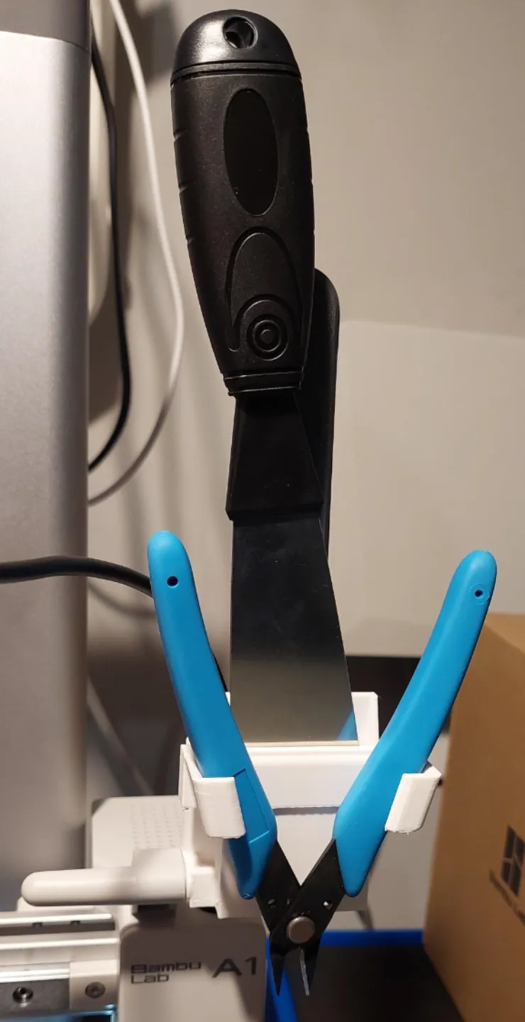 A1 scraper holder and cable guide - side mount